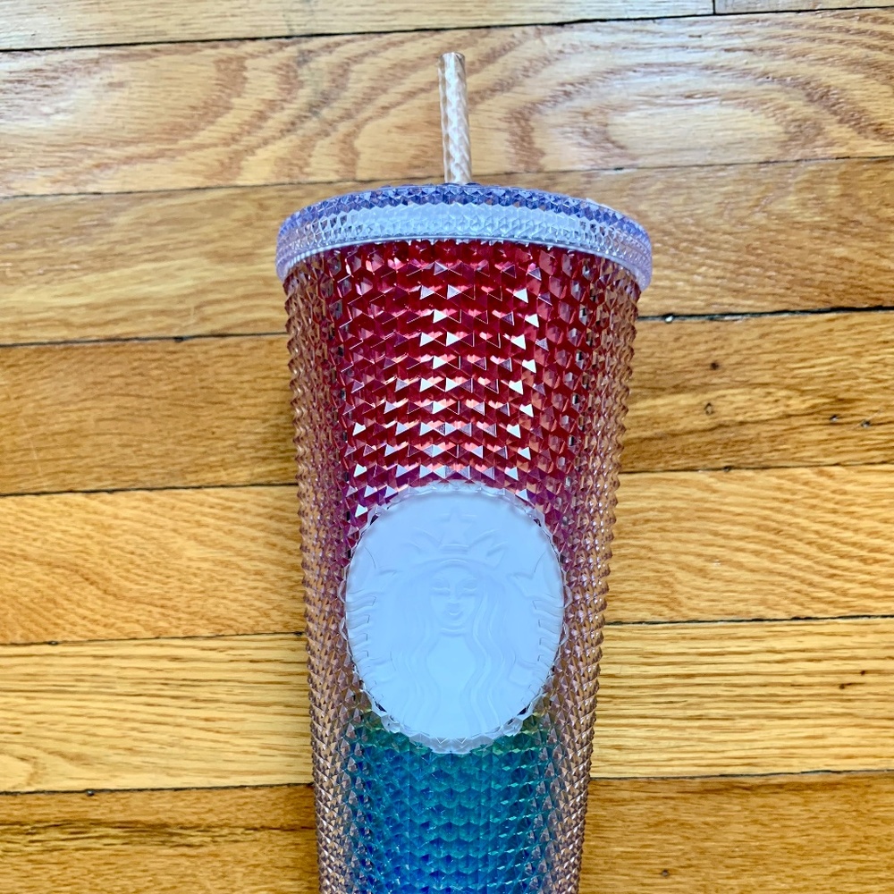 Starbucks Studded Rainbow Pride Tumbler
